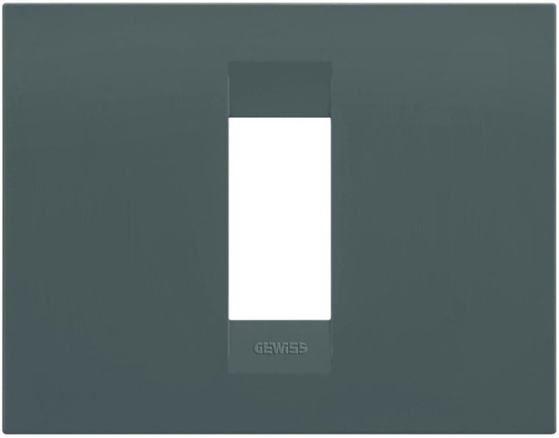 GEO PLATE - IN PAINTED TECHNOPOLYMER - 1 MODULE - TEAL - CHORUSMART