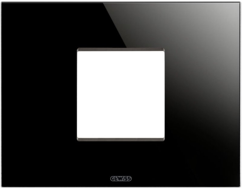 ICE PLATE - IN GLASS - 2 MODULES - BLACK - CHORUSMART